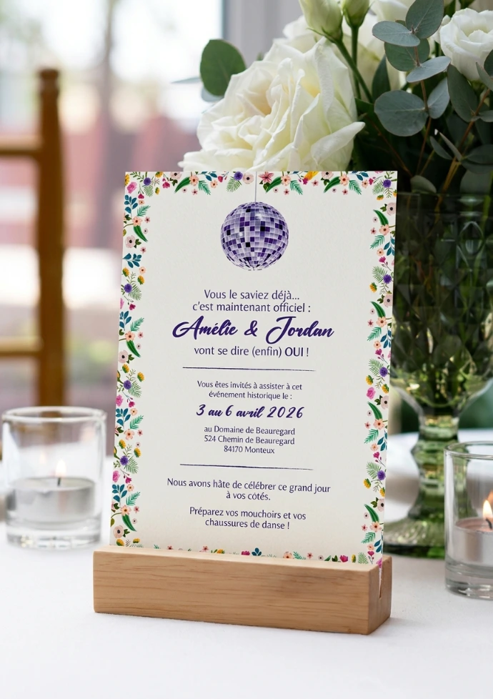 faire part de mariage 